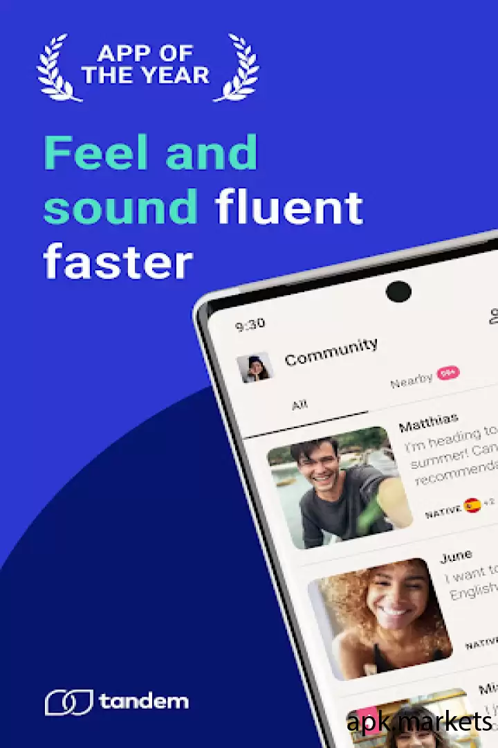 تحميل Tandem: Language exchange APK